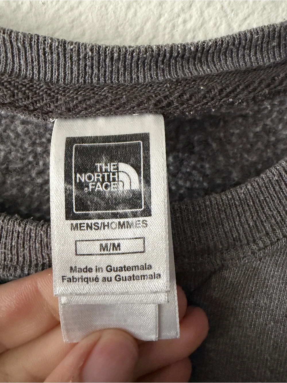 The North Face 1968 Crewneck Sweatshirt Men’s Medium Gray Yellow Logo Fleece